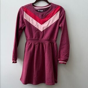 Epic Threads Burgundy and Pink Chevron Kids Dress sweatshirt comfy cozy